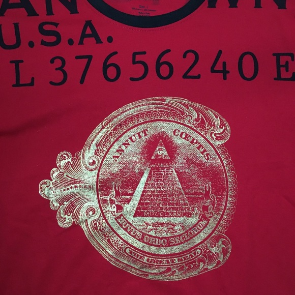 Men’s Red “$100 Bill” T-Shirt. Size Large. - Picture 2 of 2